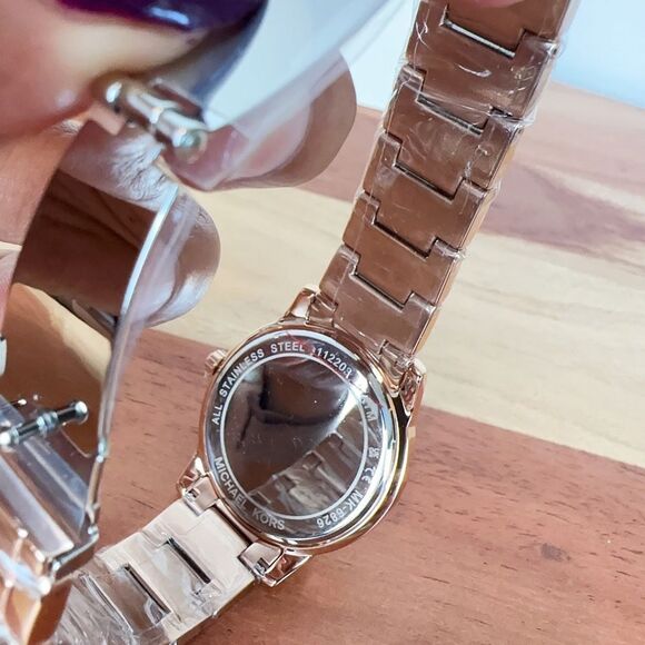 NWT Michael Kors Tibby Multifunction Rose Gold-Tone Stainless Steel Watch - Picture 7 of 9